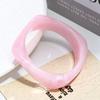 European and American geometric smudge coffee bracelet resin arc bracelet niche design student girlfriend jewelry women