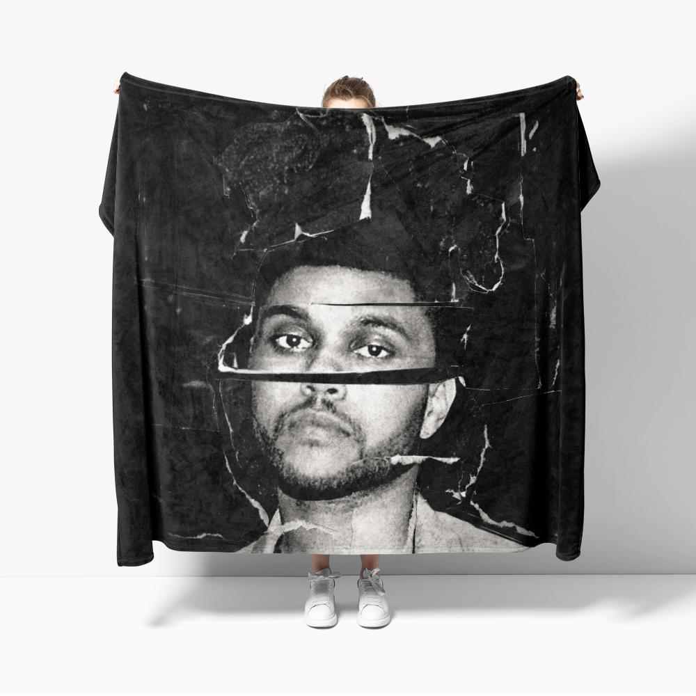 Hurry Up Tomorrow Flannel Blanket for Sofa Decoration Outdoor The Weeknd SINGER Blanket Throw Blankets Super Soft Bedroom Quilt