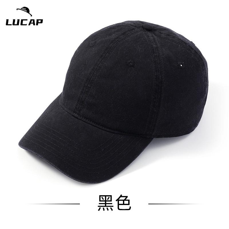 Big head circumference hat men's cap large size spring and autumn baseball cap large brim showing small face, enlarged and deepened baseball cap