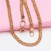 Exquisite Russian Purple Gold Lace Necklace, Simple Light Luxury Temperament Rose Gold-Plated Double-Layer Cross Chain Jewelry For Women