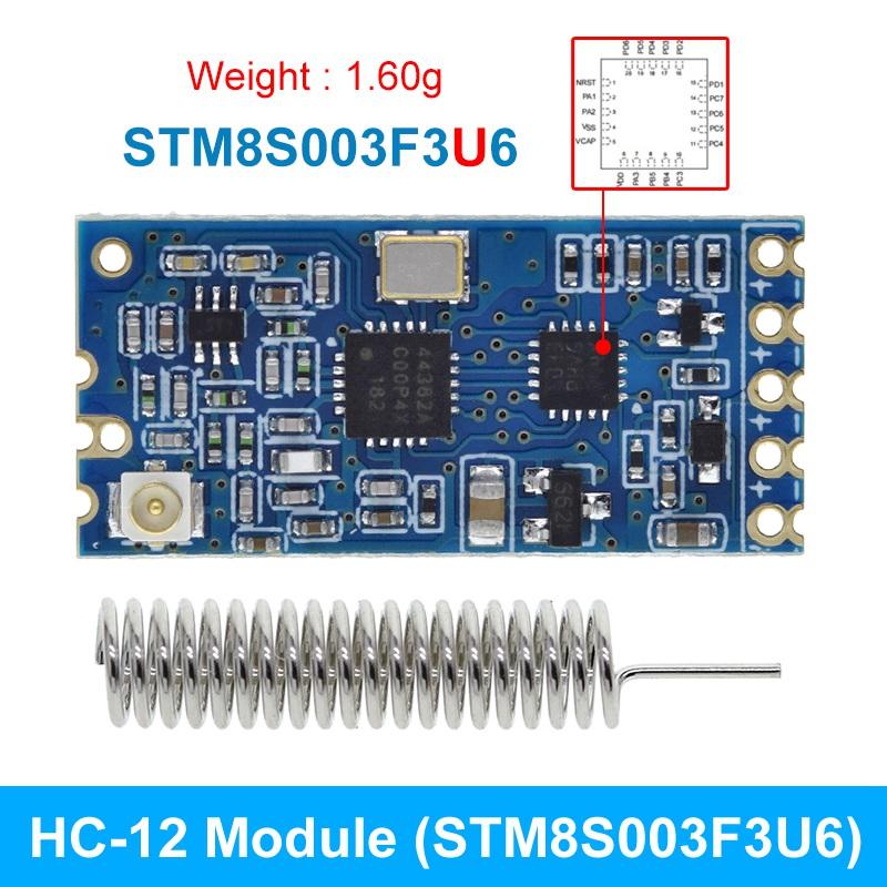 1/2/5pcs TZT 433Mhz HC-12 SI4463/4438 Serial Port Module 1000m