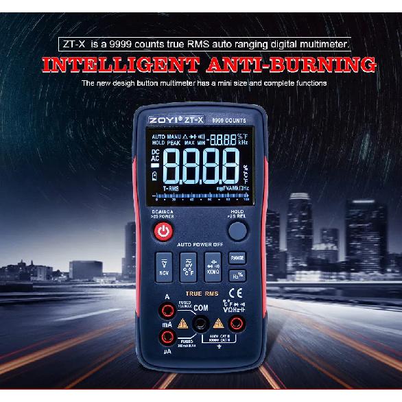 ZOYI ZT-X Digital Multimeter with NCV HOLD Tester Tool Professional Tester machine LCD backlight display Temperature AC DC meter
