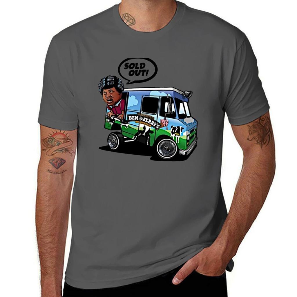 Ben and Jerry Ice Cream Sneaker Matching T-Shirt Tees Hippie Clothes Korean Fashion Vintage Clothes Men's T-shirts