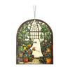 Halloween Suncatcher Stained Glass Window Hanging Sun Catcher Acrylic Ghost Plant Bookshelf Decoration for Window Wall Art Decor