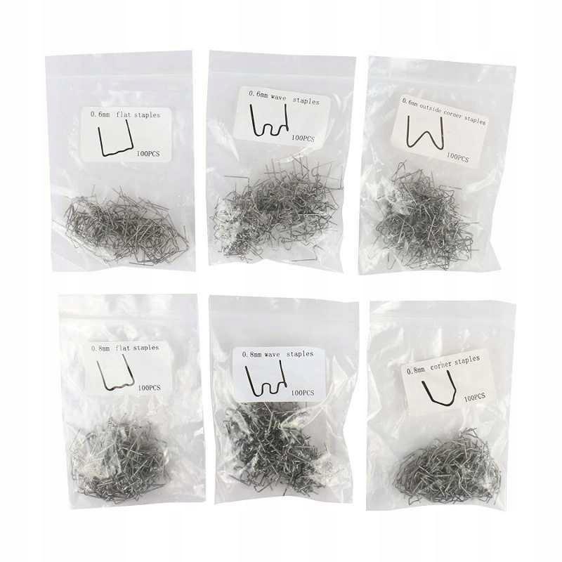 Zszywacz Do Plastiku H50 + 800 Zszywek 6 Rodzajów, Nożyk, Szczypce