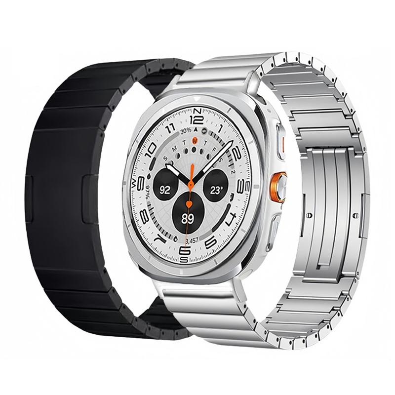 For Samsung Galaxy Watch Ultra 47mm Metal Strap with Folding Clasp Titanium Alloy Watch Band