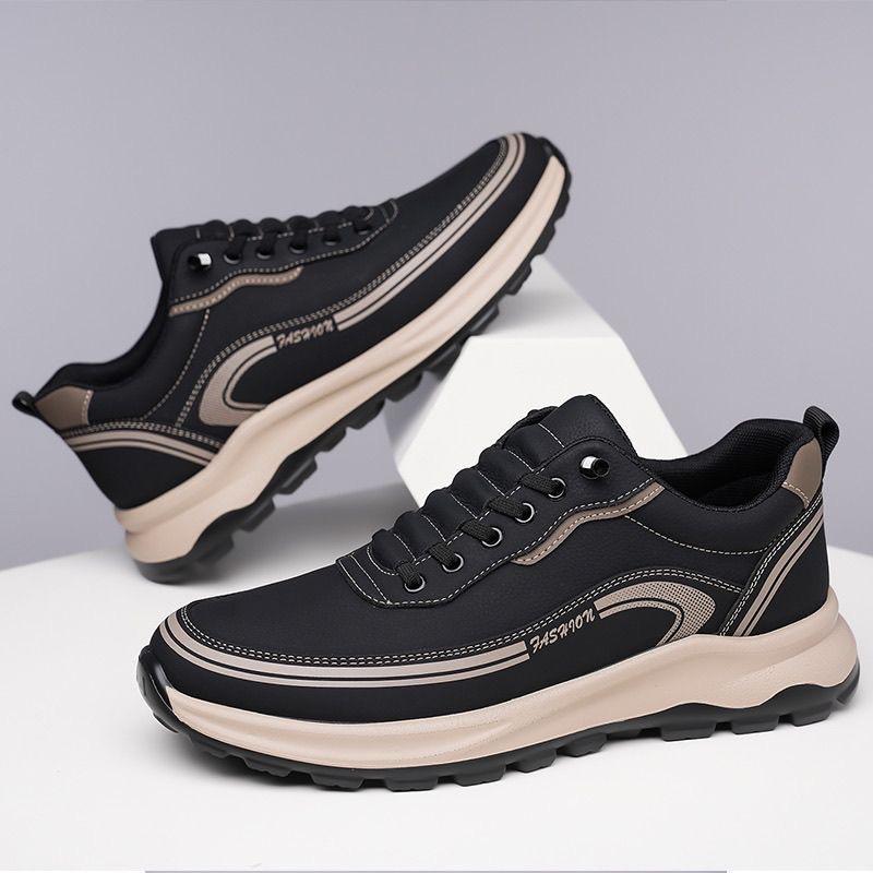 2025 Spring and Autumn New Men's Shoes One Pedal Thick-soled Casual Men's Soft-soled Casual Shoes 2025