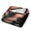Super Warm Blankets Camping Kpop Ateez Choi San Throw Blanket Flannel Bedspread For Outdoor Novelty Sofa Bed Cover