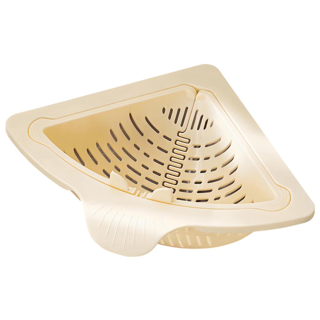 Kitchen Sink Drain Strainer Anti-Clog Food Catcher Triangular Sink Food Catcher Basket for Fruit Vegetable Noodle Washing Home