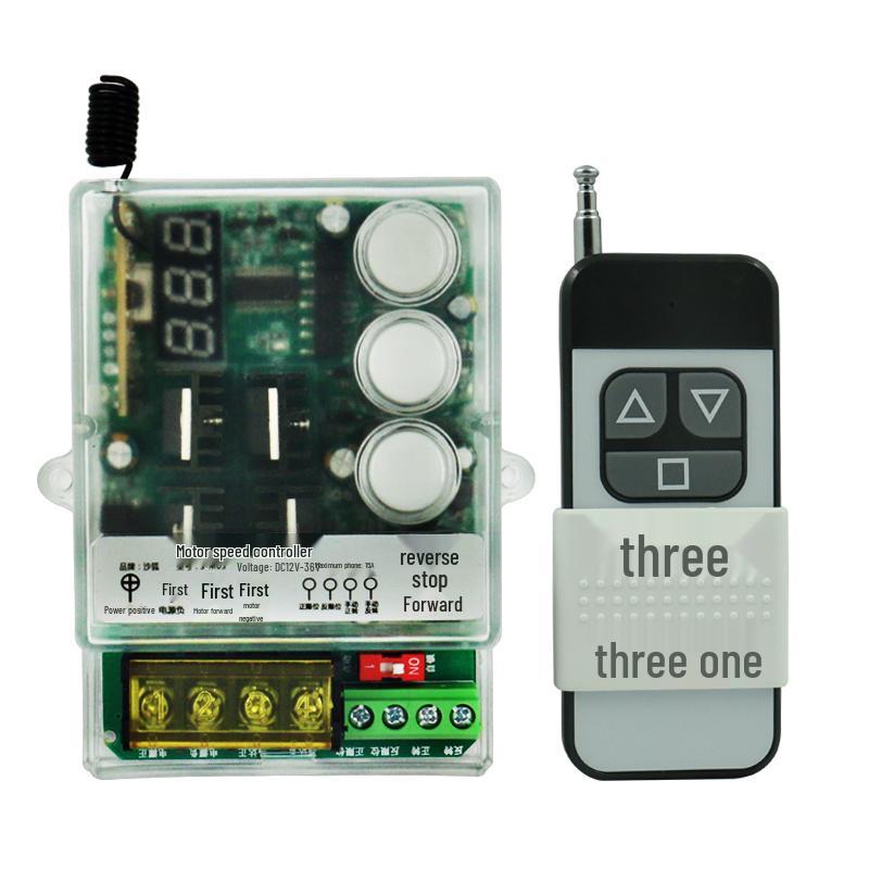 12V/24V/36V līdzstrāvas motora ātruma regulators ar