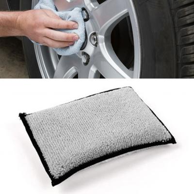 Interior Car Wash Pad Soft Absorbent Detailing Bristle Cleaning No Scratch Car Household Microfiber Scrubbing Sponge For