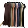Women's Modal Short-Sleeve Long Summer Dress - Loose, Casual Plus Size Home & Outdoor Wear