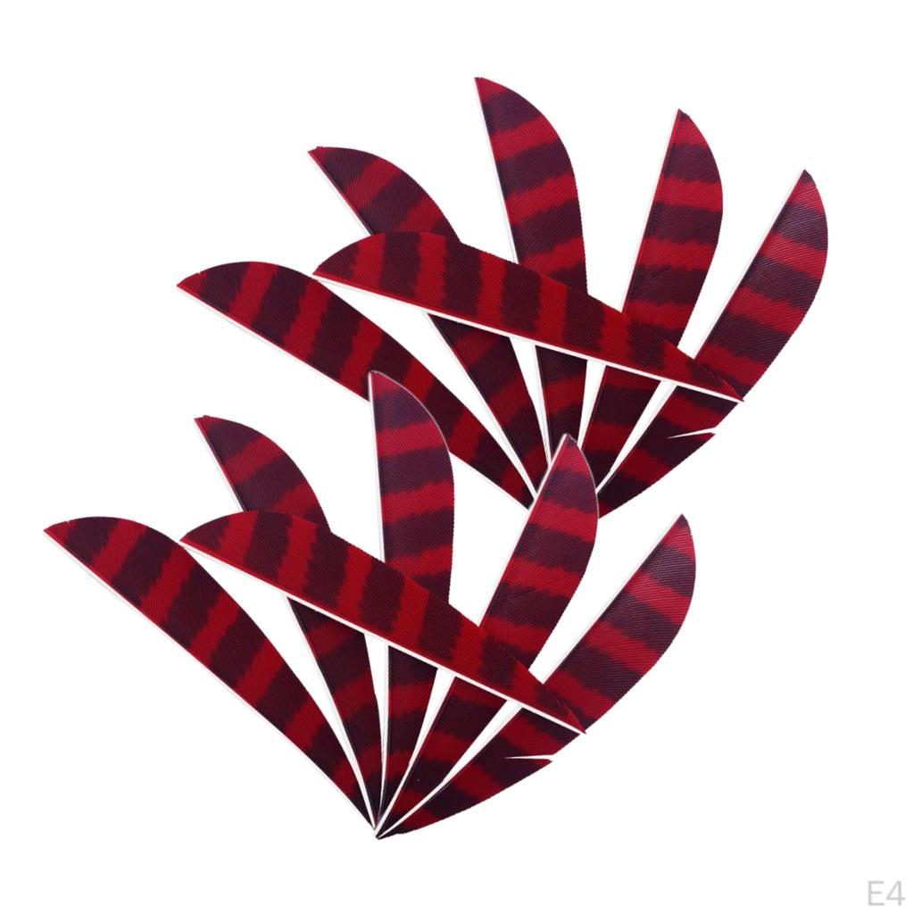 12 Pcs Shield Cut Turkey Feather Fletch Fletching Shape