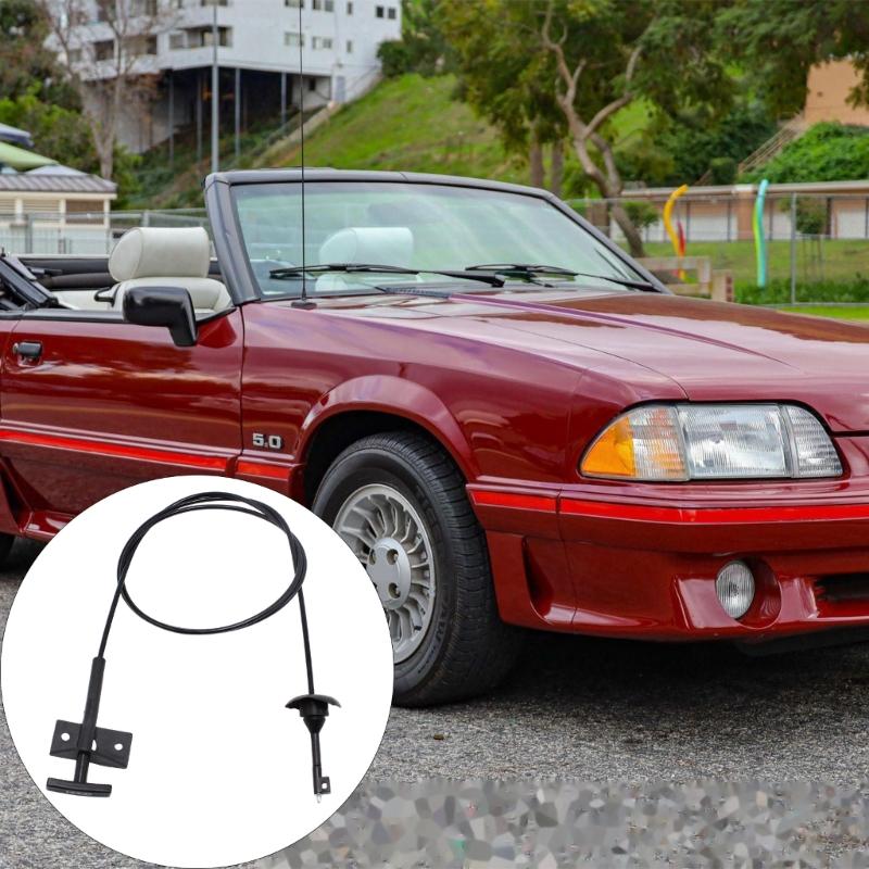 Front Hood Latches Release Cable F4ZZ16916A for 1983-1993 Hood Release Cable Assembly Auto Part Easy Installation