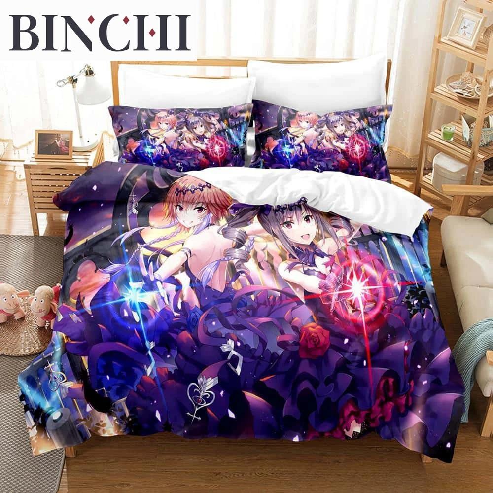 THE iDOLM@STER Cinderella Girls Starlight Stage 3D Printed Anime Bedding Set for Adult Boys Duvet Cover