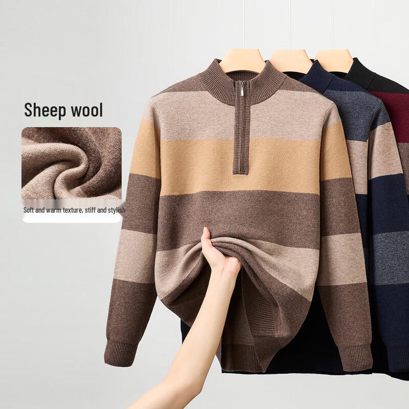 

Men s 100% Pure Wool Round Neck Sweater L