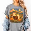 Midnight Readers Owl Book Club Shirt, Cozy Halloween Pumpkin Book Lover Tee, Spooky Fall Gift