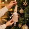 Plush Doll Ornament with Long Hat, Christmas Tree Hanging Decoration for Girls