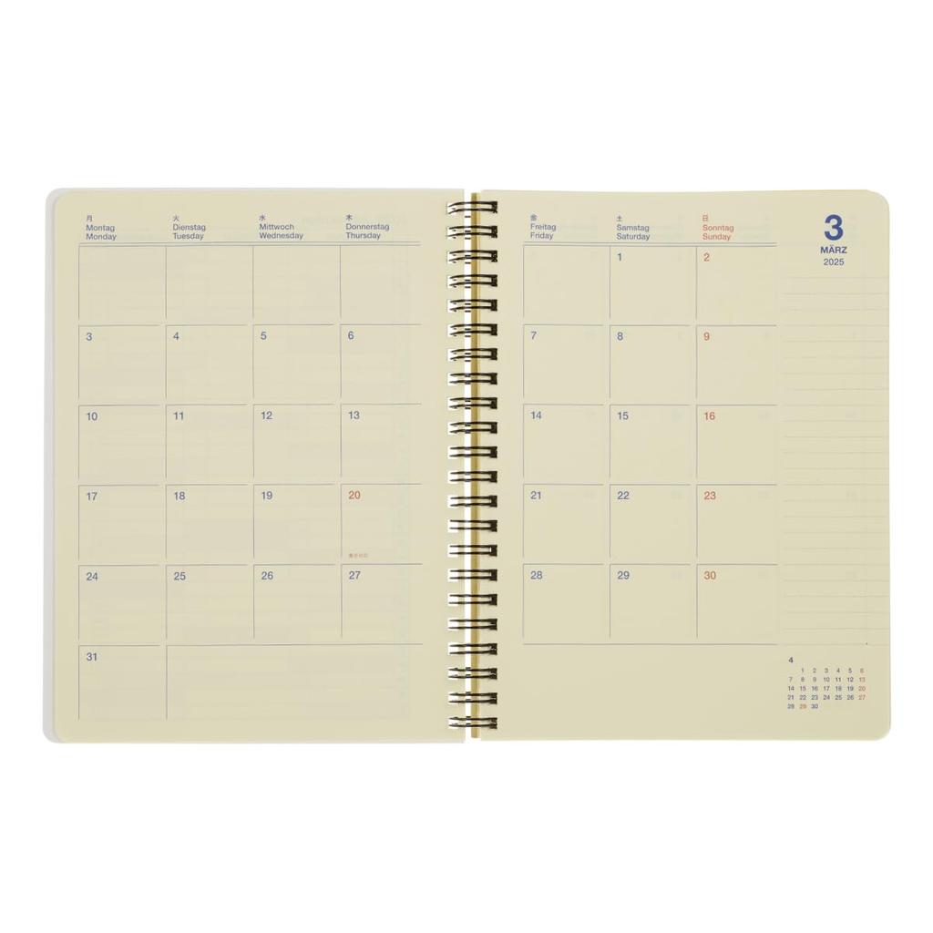 [Delfonics Planner 2025-2026 Edition / Starting March 2025] Rollbahn Diary Clear A5 Monthly Schedule Book (Clear)