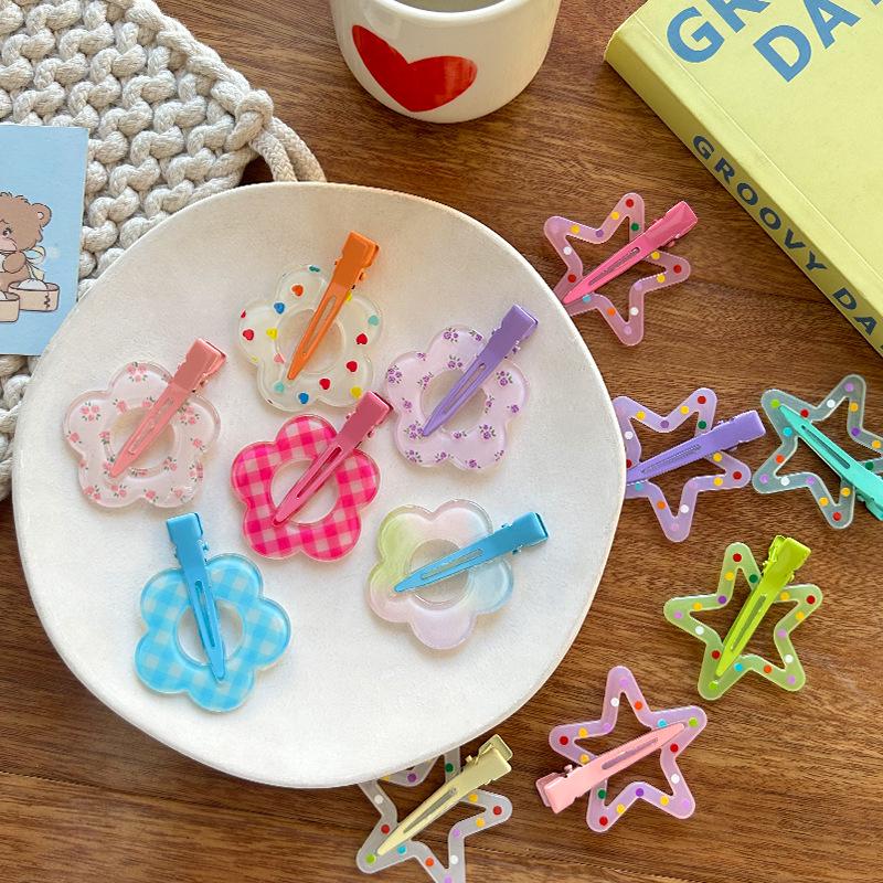

Versatile Floral Polka Dot Hair Clip for Fine Hair
