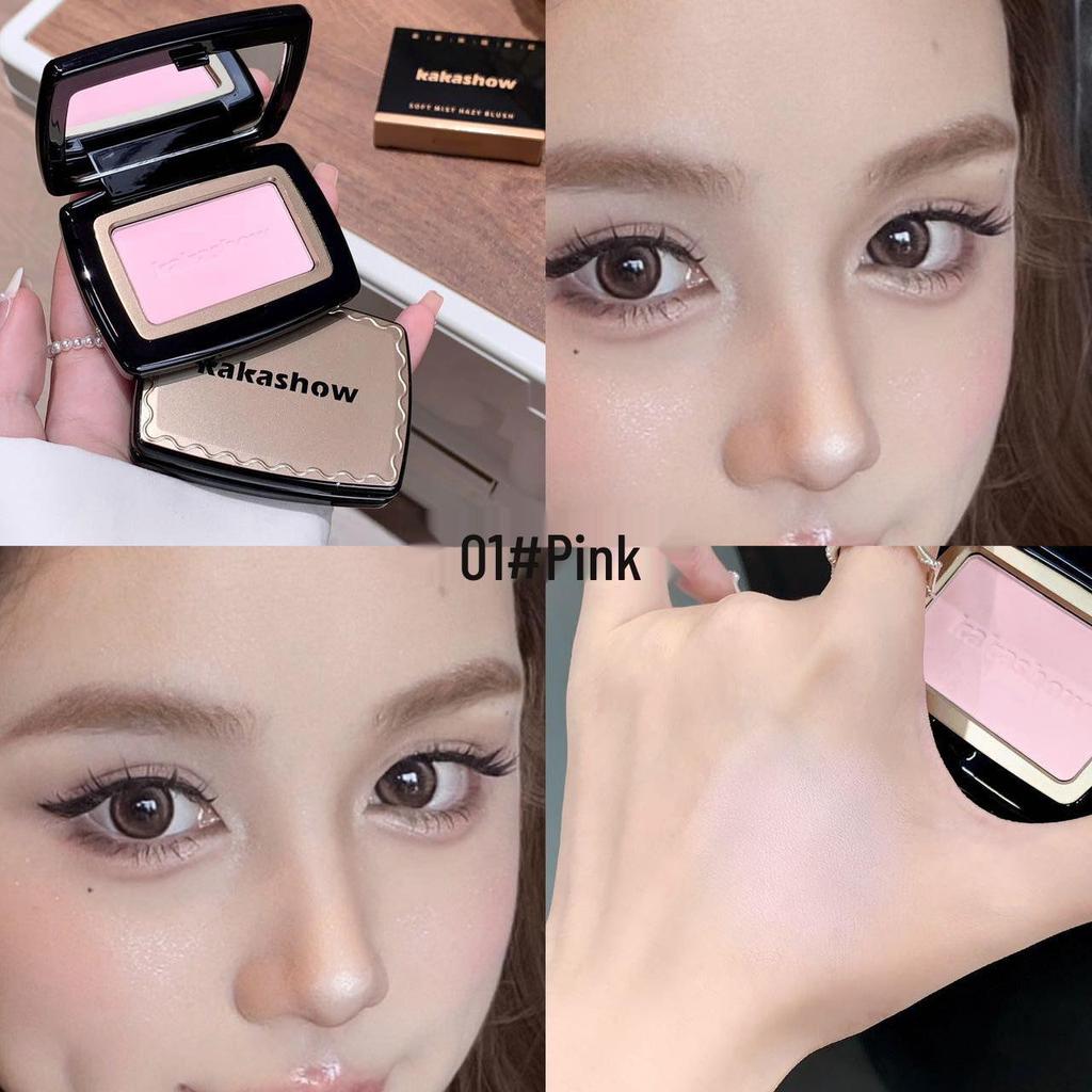 Kakashow Soft Mist Blush: Energetic Natural Contouring Rouge for a Girly, Versatile Look.