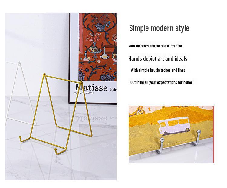 European Wrought Iron Easel Photo & Painting Holder