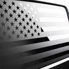 Matowa Czarna Naklejka na Tylną Szybę z Flagą Amerykańską Dla Wranglera Jl 4-Drzwiowego 2018-2022