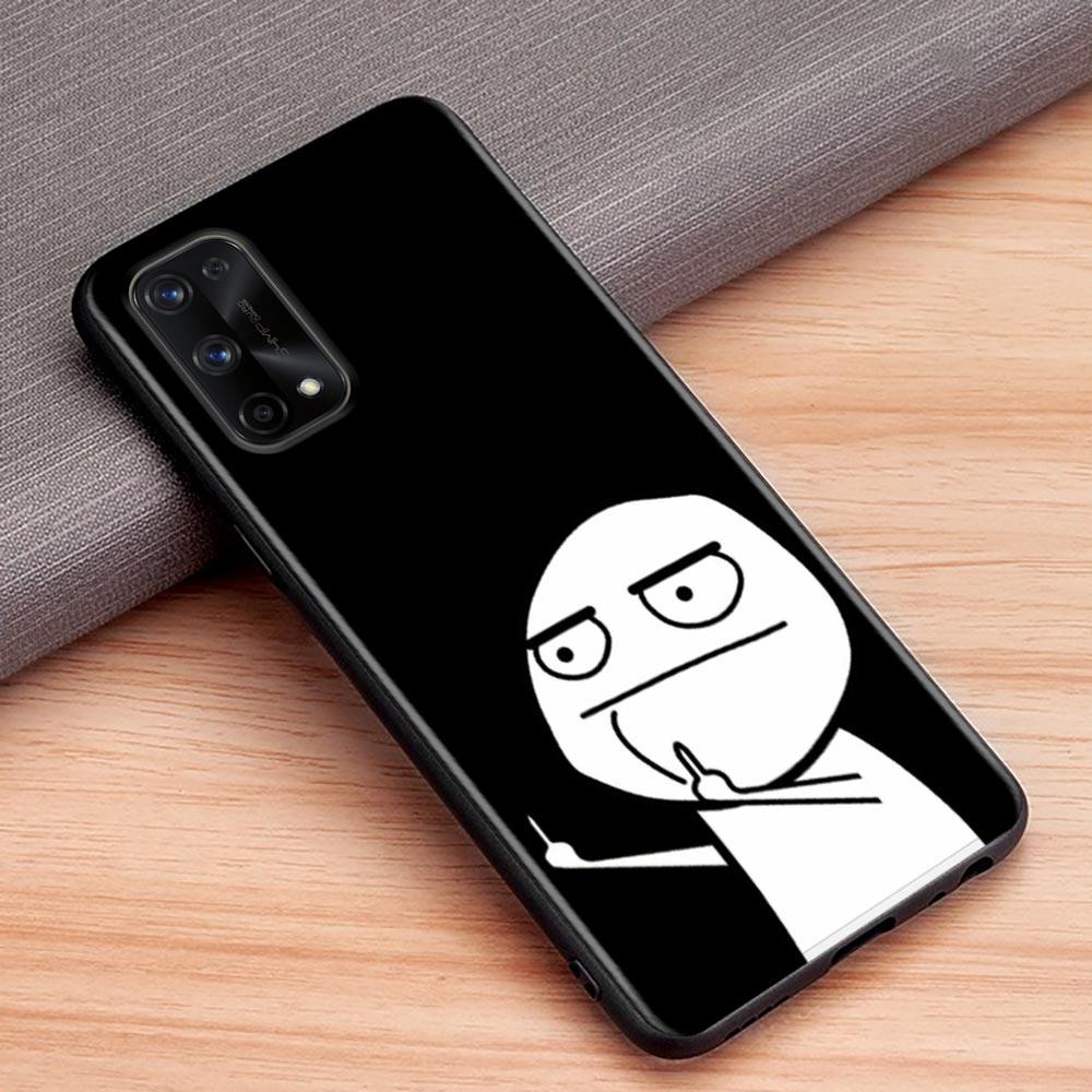 Funny Man Middle Finger Fucek Case For Realme C21Y C21 C25 C20 C15 C12 C11 GT Master Neo Neo2 5G Fundas Capa Silicone Soft Cases