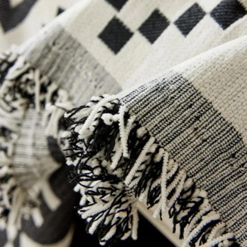 Bohemian Full-cover Sofa Cover Four Seasons Universal Chenille Dustproof Couch Cloth Double-sided Jacquard Nap Blanket for Chair