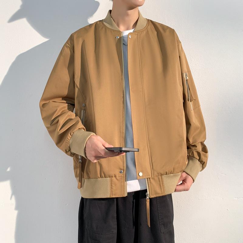 Retro Flight Jacket Men's Spring and Autumn New Trendy Brand Loose Casual Baseball Uniform Jacket Men's Large Size