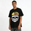 Vintage Skull Island Vacation Print Casual Short Sleeve Pure Cotton T-shirt