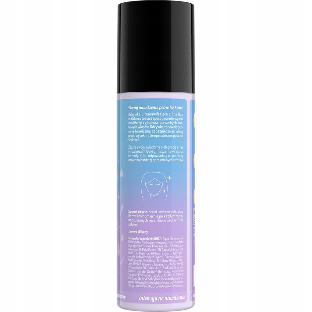 Spray après-shampoing hydratant Onlybio Hair In Balance