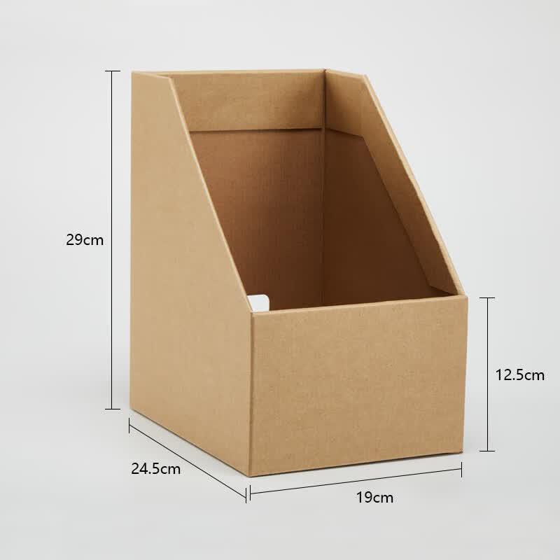 Kraft Paper Desk File Organizer Box