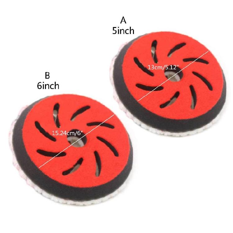 Natural Wool Buffing Pad for Car Polishing Buffing and Cutting for Drill Adapter