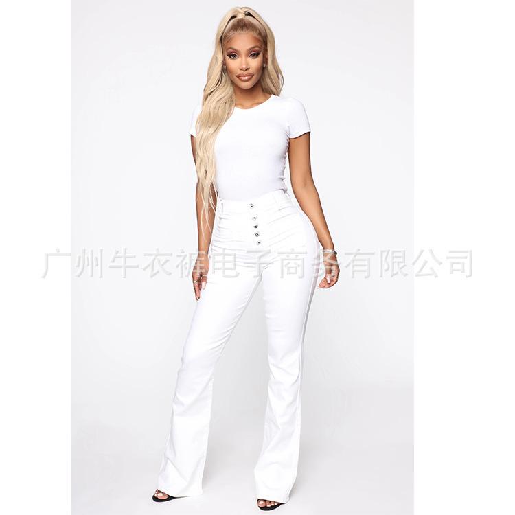 Women's Casual Fashion Striped Floor-Mopping Straight Pants Casual Pants