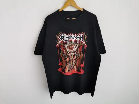 Skeletonwitch Shirt 90S BAND Shirt BAND BLACK S-5XL Shirt S