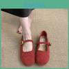 Mary Jane Flat Shoes For Women Spring Pu Casual Daily Wear