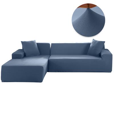 Sofa Covers For Living Room Elastic Solid Corner Couch Cover L Shaped Chaise Longue Slipcovers Chair Protector
