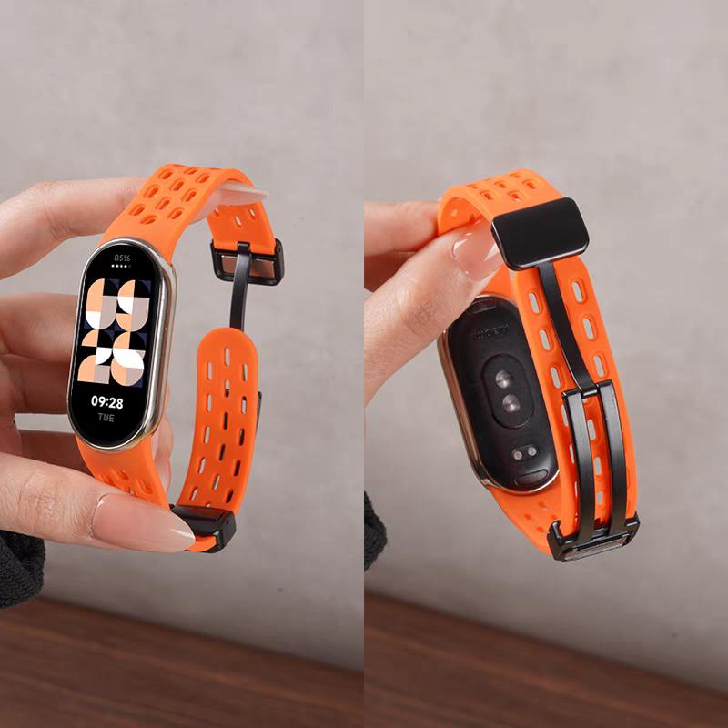 Weiches Silikonarmband für Xiaomi Mi Band 9/8 Correa Armband Handgelenk Miband 8 Sport Wasserdicht Ersatzarmband für Xiaomi Band 9