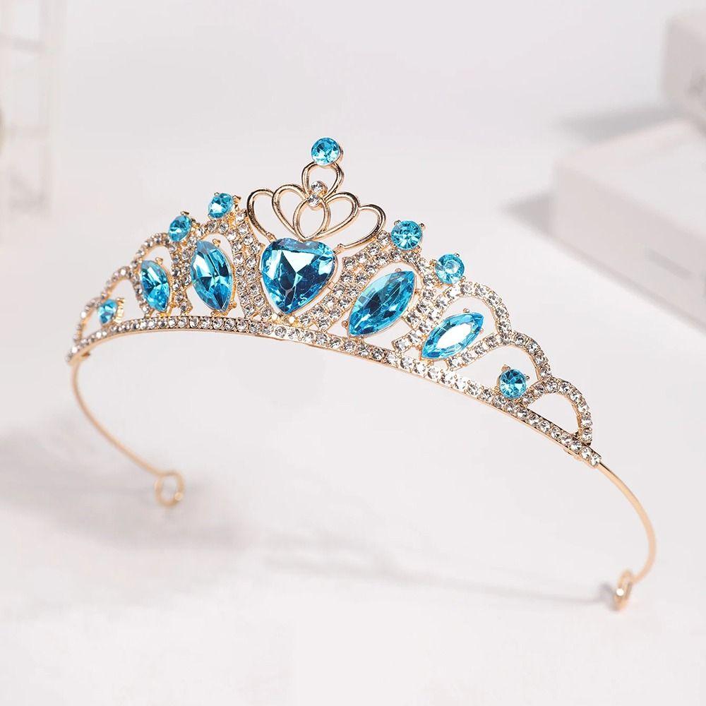 Rhinestone Zinc Zinc Alloy Crystal Headpiece Crown Bling Bling Bridal Headwear  Daily Hair Accessories