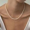 Simple Pearl Necklace Double Layer Women's Necklace Stacked Wind Alloy Necklace Accessories