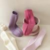 4 Pairs/Lot Children Warm Socks Autumn And Winter New Japanese Solid Color Kids Socks Baby Warm Socks For Boys And Grils