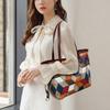 Face-washing and Splicing Large-capacity Mother Bag New Street Fashion Fashion One-shoulder Hand-slide Women's Bag