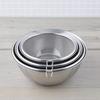 KAI Stainless Steel Bowl and Mesh Colander 6-Piece Set - Kitchen Utensils for Single Person Use - 18cm, 21cm, 24cm - Stackable, Integrated Design