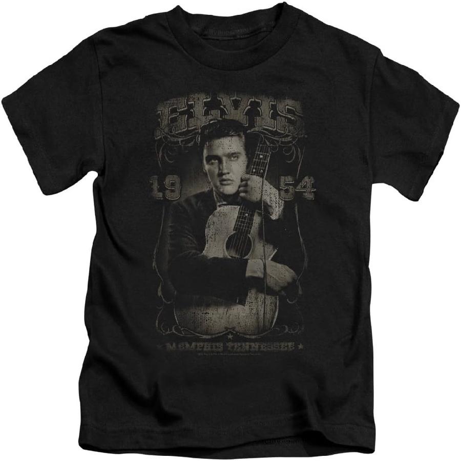 Juvenile_ Elvis Presley - 1954 Kids T-Shirt Size 5_6 S чёрный