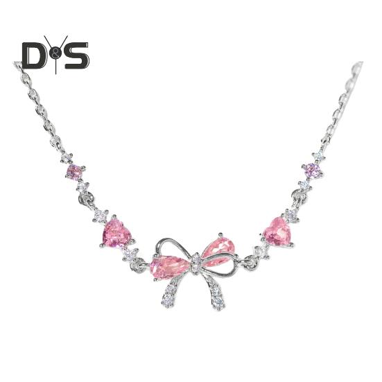 Kvinner Armbånd Sløyfe Hjerte Blomstform Cubic Zirconia Justerbar lengde Bursdag Jubileum Jubileum Gave Håndledd Armring Dame Smykker