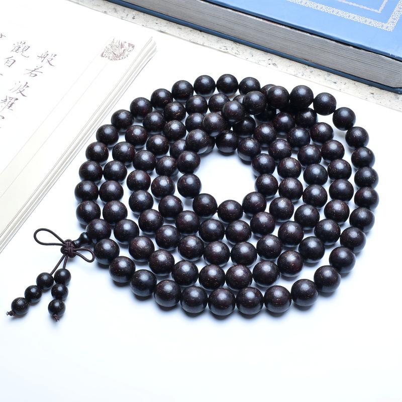 Venus Old Material Small-Leaf Red Sandalwood Prayer Beads Chain - High Oil Density, Unisex, New Chinese Style Decoration Gift