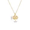 Stainless Steel Chain Classic Tree of Life Pendant Necklace for Women Lady Vintage Colorful Zircon Tree Jewelry Accessories Gift