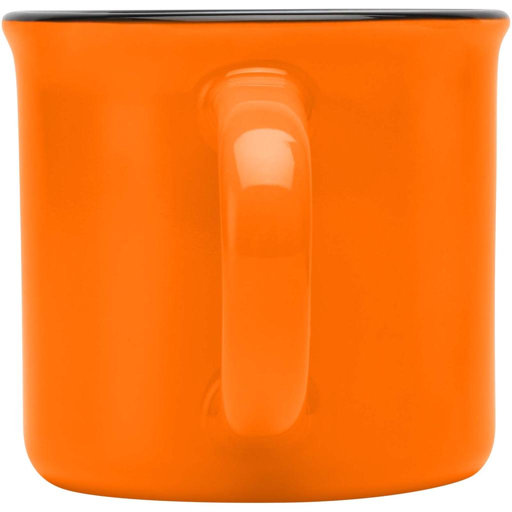 Glass "Bari" 240 Ml Glossy Ceramic Mug Orange