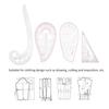 4Pcs Clear Transparent Sewing Ruler Kit Multi-Function Pattern Making Ruler  For Tailors
